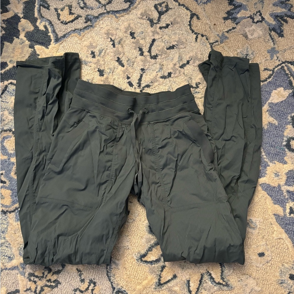 Women's Cream Drawstring Pants - Picture 4 of 5